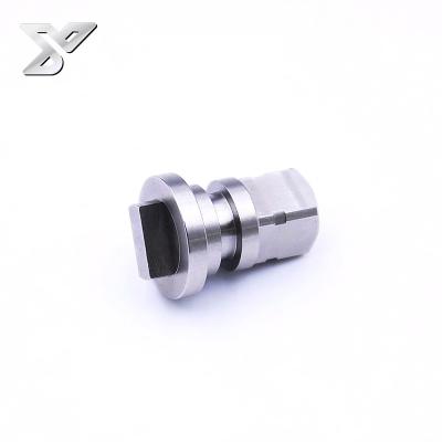 China Precision 5 Axis Aluminum Machining CNC Router Spare Parts Dongguan CNC Metal Part Body Aluminum Clutch Rod Nut Block for sale