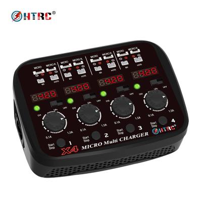 China Vehicles & Toys HTRC X4 1S Lipo/Lihv Battery Charger Quattro AC Multi Functional Remote Control Micro DC 100-240V 24W 1.5A LED & Audible Sound Reveal for sale