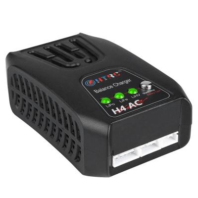 China Standard Battery HTRC H4AC 20W 2A RC Toy Lipo Battery Balance Charger for 2-4s Lipo/Lifetime/LiHV Battery Compact Lipo Charger with Charger Plug for sale