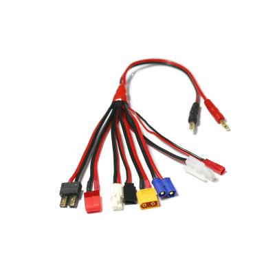 China Vehicles & HTRC Remote Control Toys 8 In 1 Charger Cables Set For IMAX B6 RC Charger Part Lipo Battery Plug Convert Cable Multi Charging Line for sale