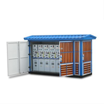 China Distribution Power System 110 KV Customized Compact Package Substation Transformer Electrical Substation for sale