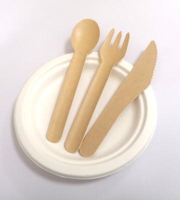 China Food Disposable Ccutlery Eco-Friendly Paper Cutlery Set Fork Knife Spoon Napkin for sale