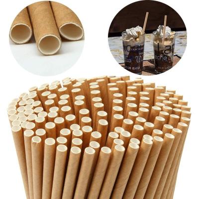 China Biodegradable Eco Friendly Stocked Disposable Vintage Wrapping Paper Straws Wedding Celebration Classmate Birthday Party Decoration Event Meeting Supplies for sale