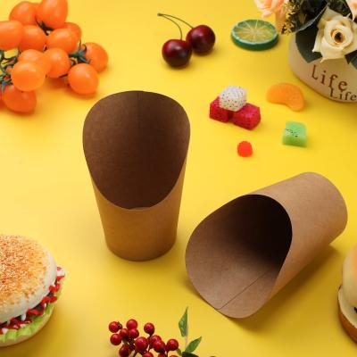 China Custom Printed Eco Friendly Biodegradable Popcorn Cup Paperboard Food Grade Popcorn Paper Box French Fries Snacks Container Foldable Boxes for sale