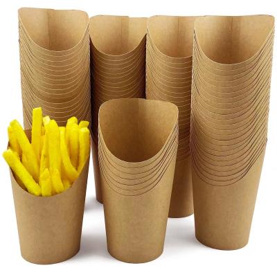 China Biodegradable LOGO French Fries Holder Disposable Paper Custom French Fries Cups Charcuterie Cups For All Occasions for sale