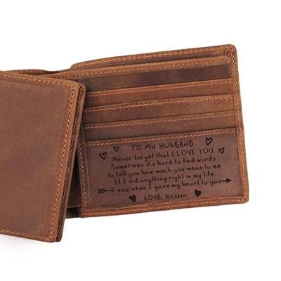 China New Wallet Fashion Cash Purse Men Waterproof Genuine Leather Wallet With 2021 For Business for sale