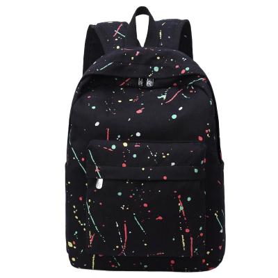 China 2021 new style multifunctional fashion travel backpack schoolbag splash ink art printing large capacity backpack for sale