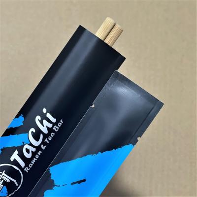 China Disposable High-Grade Thick Kraft Paper Wrapping Carbonized Hotel Bamboo Wholesale Chinese Restaurant Chopsticks for sale