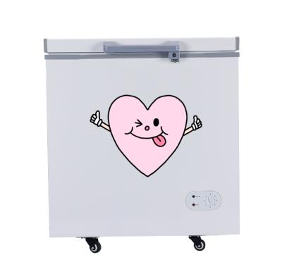 China Solar Powered Hotel Chest 168L New Design Deep Freezer For Home for sale