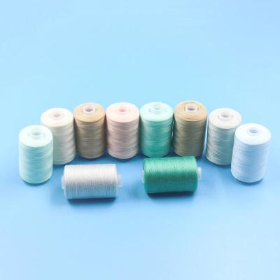 China High tenacity 402 polyester bobbin thread high quality sewing thread for household 1000yards for sale