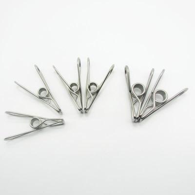 China Popular Minimalist Hot Sales Metal Stainless Steel Clothespins for sale