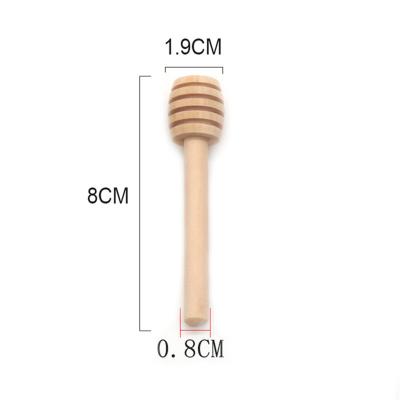 China 8/10/16cm Disposable Wooden Honey Dipper Stick Honey Spoon Mixing Stick For Honey Jar Safe Stir Bar Supplies Kitchen Factory 10/50/100Pcs 70% for sale