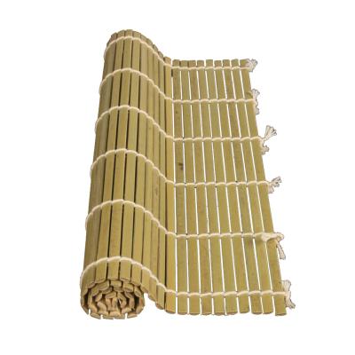 China Party Restaurant Picnic Green Sushi Roll Mat Sushi Rolling Bamboo Pad Kitchen Bamboo Sushi Making Tool for sale