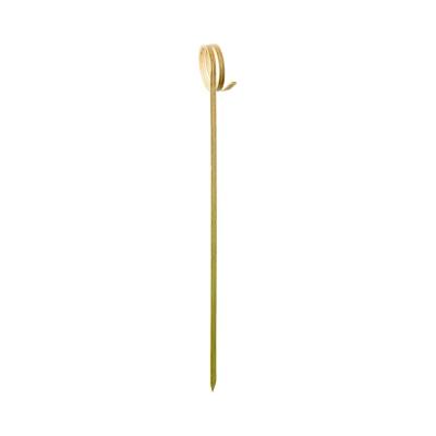 China Party Restaurant Picnic 6 Inch Bamboo Paddle Spits BBQ Skewers Cocktail Bamboo Sticks For BBQ Kebabs Cocktail Buffets Party 12cm for sale