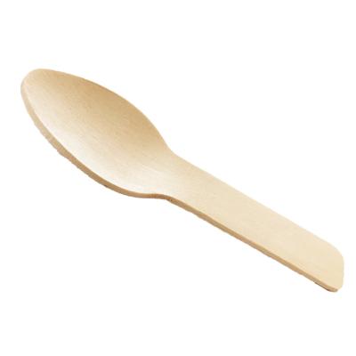 China Best Quality Disposable Wholesale Biodegradable Disposable Tableware Wooden Spoon for sale