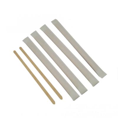 China Disposable Wholesale Biodegradable Tableware Wooden Coffee Sticks for sale