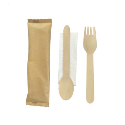 China Disposable Wooden Party Restaurant Picnic 16cm Cutlery Forks/Kitchenware Party Utensil Dessert Supply Kitchener Wrapping Tool Spoons Knives/Cutters for sale