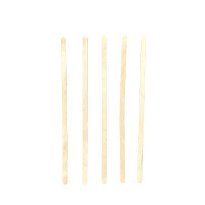 China Disposable Disposable Simple Packaging Paper Portable Wooden Coffee Stirrer Logo for sale