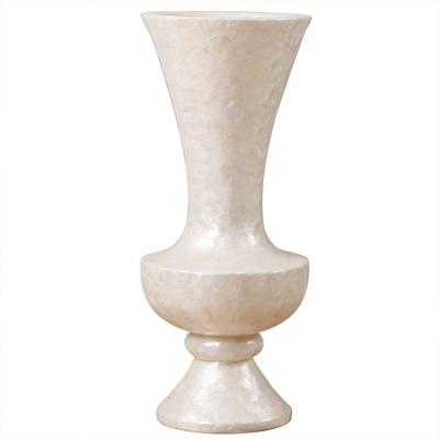 China Pastoral Vases Home Professional Manufacturer Cheap Soft White Shell Natural Vases From China for sale