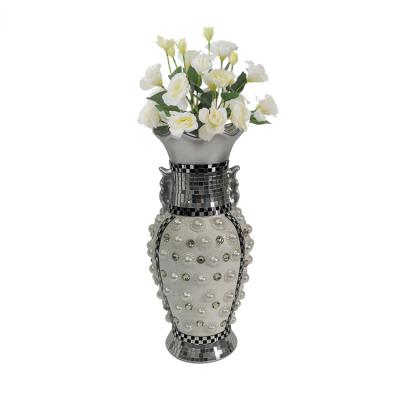 China Modern Custom Creative Fiberglass Modern Decoration Luxury Floor Vase for sale