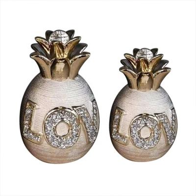 China Modern Modern Ceramic Furnishing Articles Pineapple Craft Ornaments Home Decoration for sale