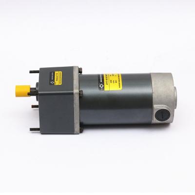 China 90mm 24v 90v 220v 90w 120w 150w 200w Waterproof Low Speed ​​Permanent Magnet DC Gear Motor for sale