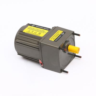 China LOW RPM AC Motor 25W 80mm 20rpm 4poles Drip Proof Reversible Small Speed ​​Motor With Gearbox for sale