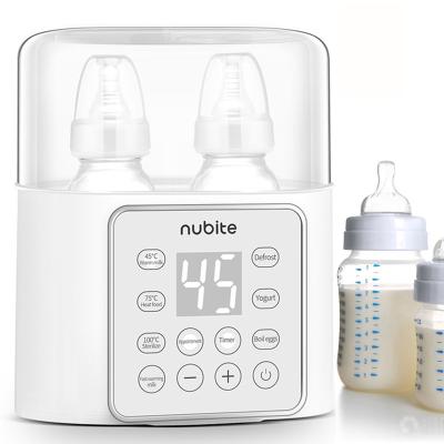 China Constant Temperature Fast Warming Smart Electric Baby Formula Steam Sterilizer Double Baby Milk Bottle Feeding Warmer for sale