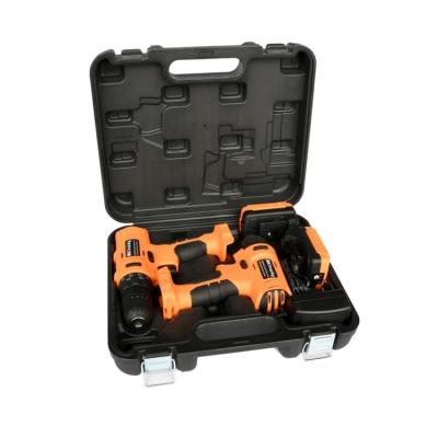 China Cordless Drill Tool Kit Cordless Driver and Impact Wrench Cordless Combo 2in1 10mm Battery Power Set Tools for sale