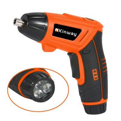 China 3.6V/7.2V cordless screwdriver usb charging built-in battery kwsd10 1/4