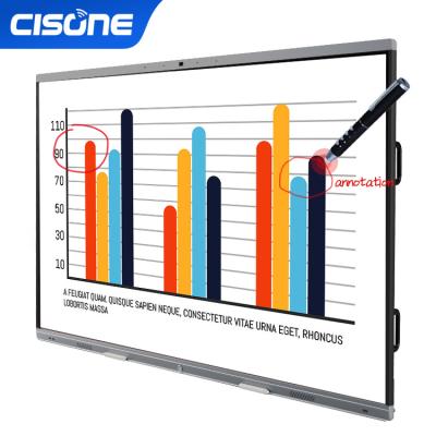 China Multi-touch Smart Screen Education.Training.Office Digital Interactive LCD Flat Panel 65 Inch Infrared HD Multimedia All In One Smart Board for sale