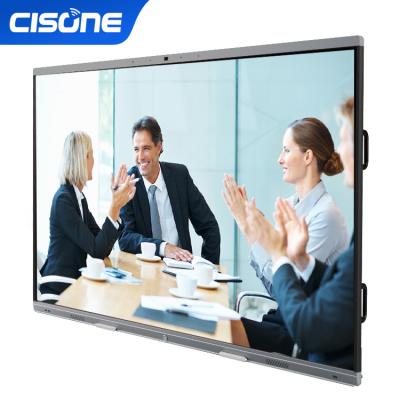 China Education.Training.Office CISONE Office School 4K Panel Android Flat Screen Led Business Interactive Display 65 Inch Smart Whiteboard Touch Screen for sale