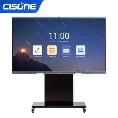 China Education.Training.Office CISONE 86 Inch Finger Touch Screen Classroom Digital Electronic Interactive Education Smart Board For Teaching Meeting for sale