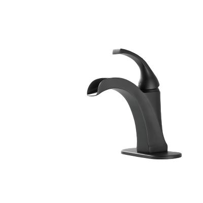 China 2021 Wholesale Modern Faucet Material Black Bathroom Basin Faucet From China Factory for sale