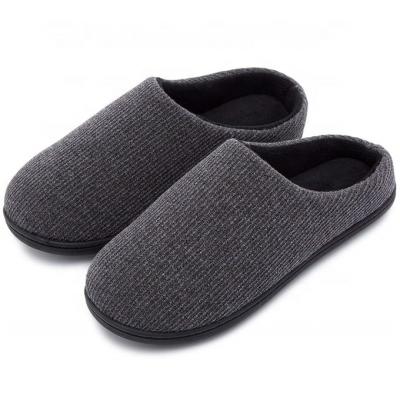 China China Factory Slipper Mens Velvet Memory Foam Winter Narrow Slippers Men's Toe Bedroom Slipper for sale