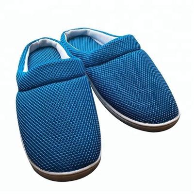 China Cushioning Custom Logo Men And Women Anti-fatigue Bambo Memory Mesh Foam SBR Comfort Relax Gel Slipper for sale