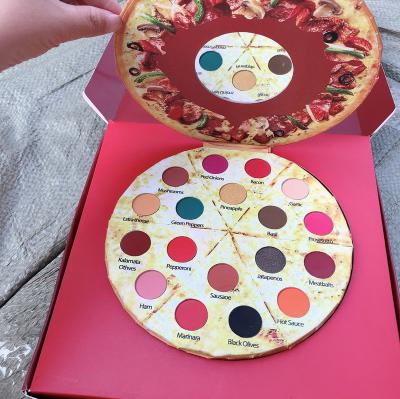 China Wholesale 18-Color Pizza Eyeshadow Pearlescent Matte Long Lasting Waterproof Palette for sale