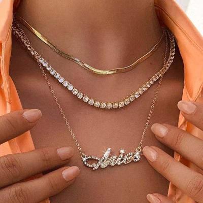 China CLASSIC European American popular jewelry, temperament fashionable diamond multilayer necklace, personality twelve STAR necklace for sale