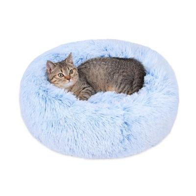 China Removable Cover Manufacturer Supplies Thick Plush Round Pet Cushion Non-slip Fluffy Removable Cushion Sofa Beds for sale