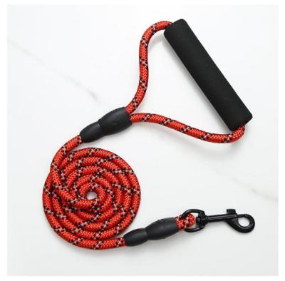 China Wholesale Custom Cheap Nylon Purple Pink Red Blue Green Pet Traction Rope Viable for sale