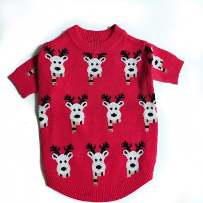 China Dog Clothes Christmas Pet Clothes Fashion Knitted Sweater for sale