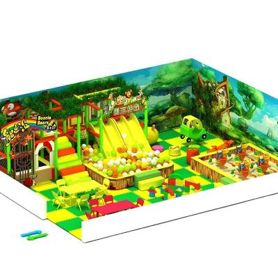 China With Protective Net Jungle Theme Children Indoor Play Park With Tube Slide for sale