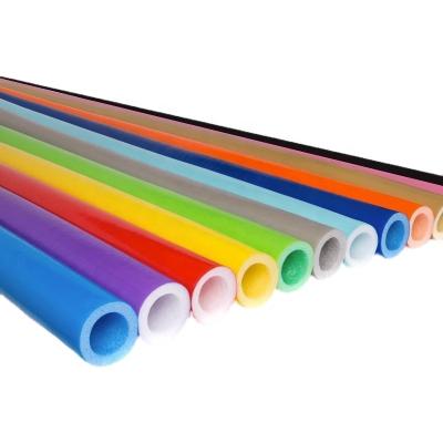 China Safety Colored Protective Insulation Tubes Insulation Tubes Filler PVC Foam Soft PVC Foam Pipe For Indoor Playground Steel Pipe Tarpaulin for sale