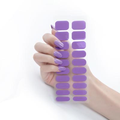 China Eco-friendly OEM Accept Korea Semi Cured Gel Nail Sticker New Technology Nail Wraps Factory China for sale