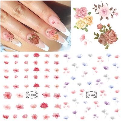 China New Next Wholesale Diy Fast Shipping Eco-friendly Nail Art Decals 6D Embossed Water Transfer Nail Art Wholesale China for sale