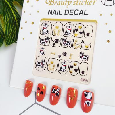 China 3D Cartoon Cat Nail Decals Wholesale From China High Quality Hot Selling Eco-friendly Material for sale