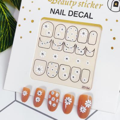 China Wholesale fast delivery metal eco-friendly material hot selling small daisies nail decals factory China for sale