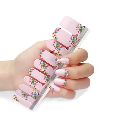 China OEM/ODM Zhengxiang Nice Nail Polish Stips Prices Eco-friendly Luxury Flower Nail Stickers for sale