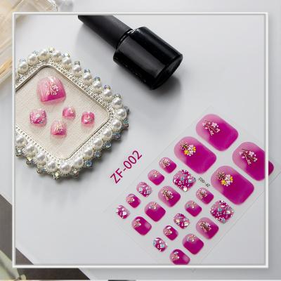 China New Hot High Quality Large Capacity Eco-friendly Toe Nail Stickers Full Nail Non-toxic Wraps Gel From China Manufacturer for sale