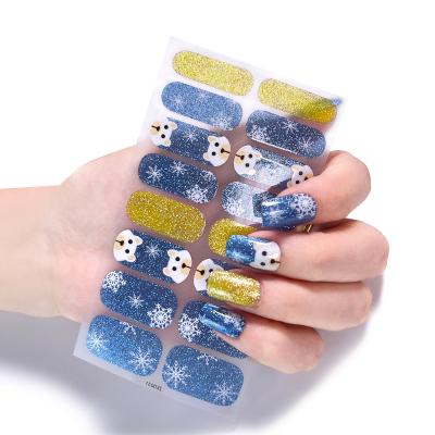 China Factory Price Wholesale Fast Delivery Christmas Nail Stickers Eco-friendly Material Manufacturer From China for sale